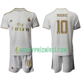 Fotbalový Komplet Real Madrid Luka Modrić 10 Dětské Domácí 2019-2020 Krátký Rukáv (+ trenýrky)